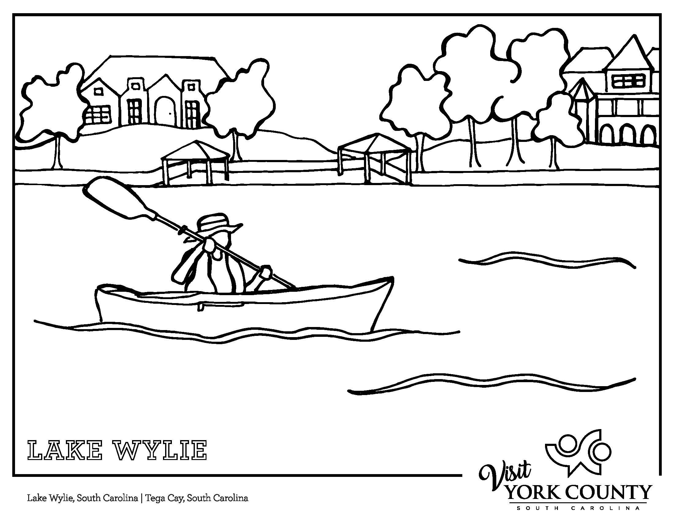 Lake Wylie Coloring Sheet