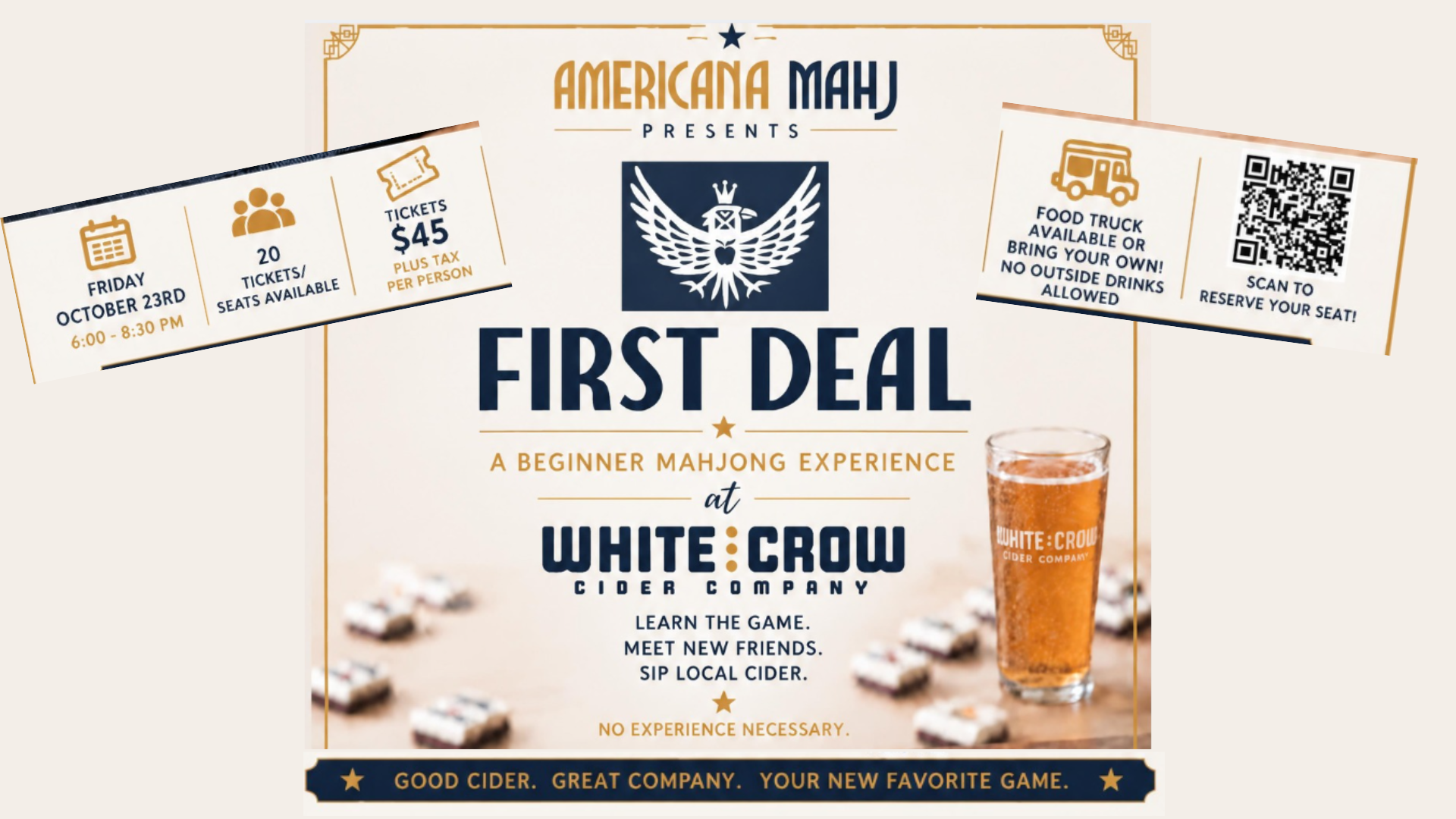 First Deal: A Beginner Mahjong Class
