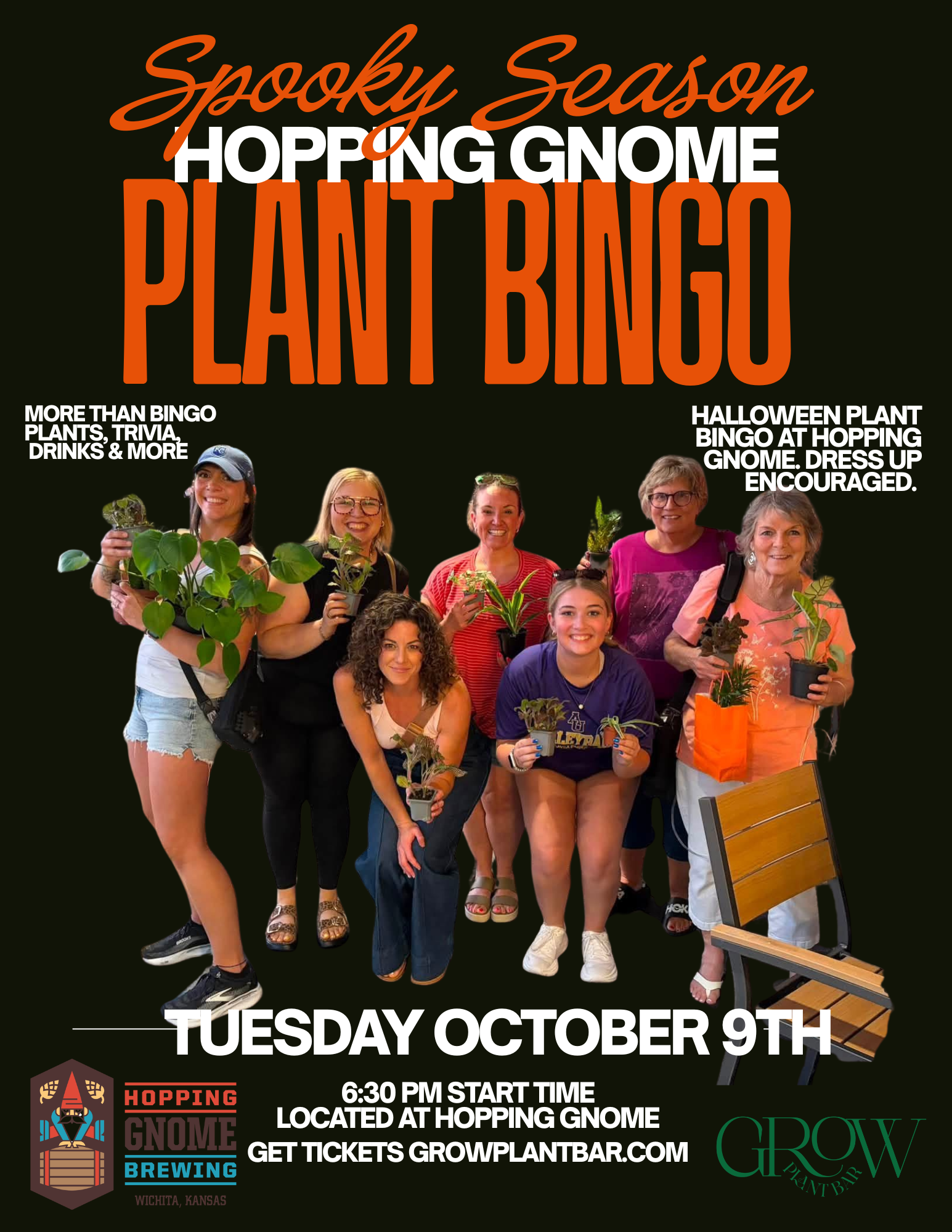 Hopping Gnome Spooky Plant Bingo