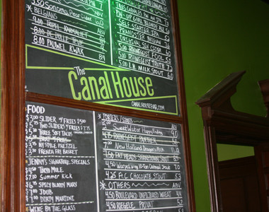 CanalHouseBeerList CanalHouseBeerList