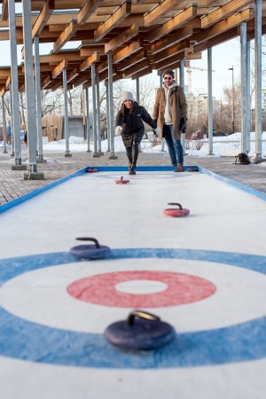 Curling on St. Patrick's Island
