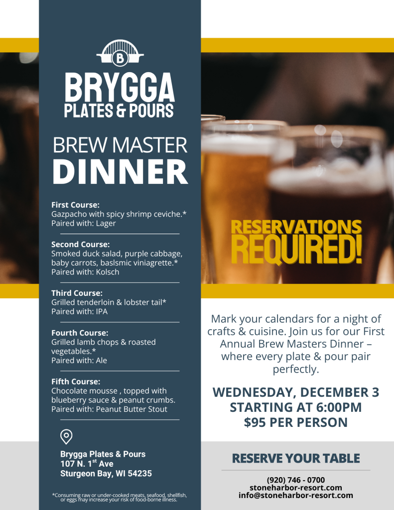 Brygga's Plates & Pours: Brew Master Dinner