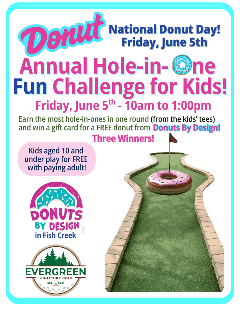 National Donut Day Hole-in-One Fun Challenge for Kids!