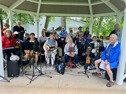 Free Concert at Noble Square -Ukulele Society of Door County