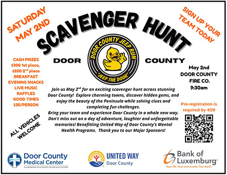 Door County Jeep Run - Scavenger Hunt