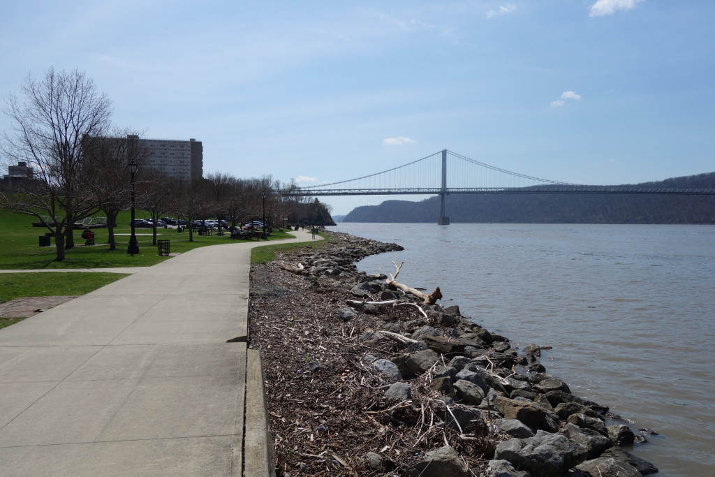 Waryas Park on the banks of the Hudson River in Poughkeepsie