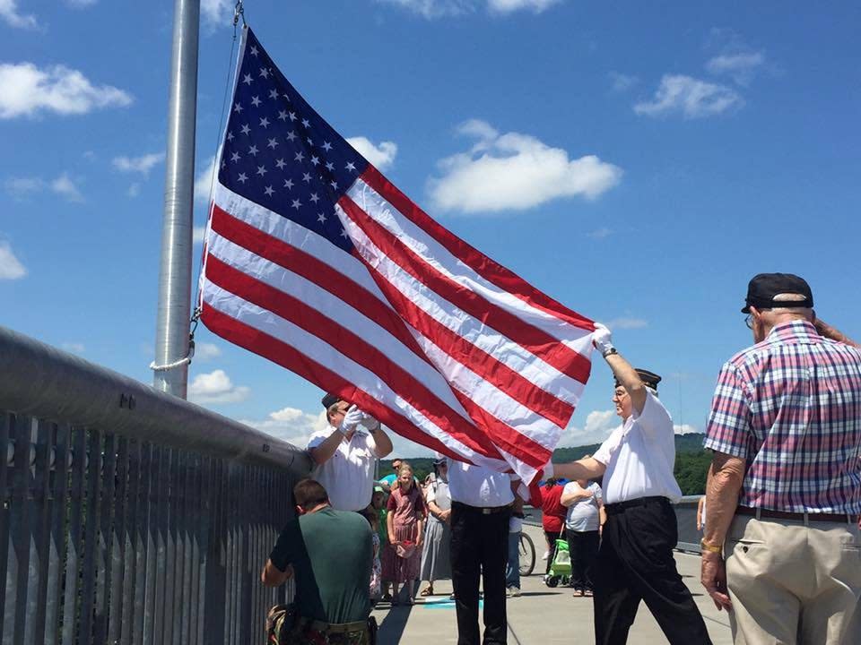 Flag Changing Ceremony on the Walkway