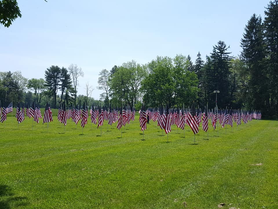 Hyde Park Education Foundation 3rd Annual Field of Honor Flag Display at FDR National Historic Site