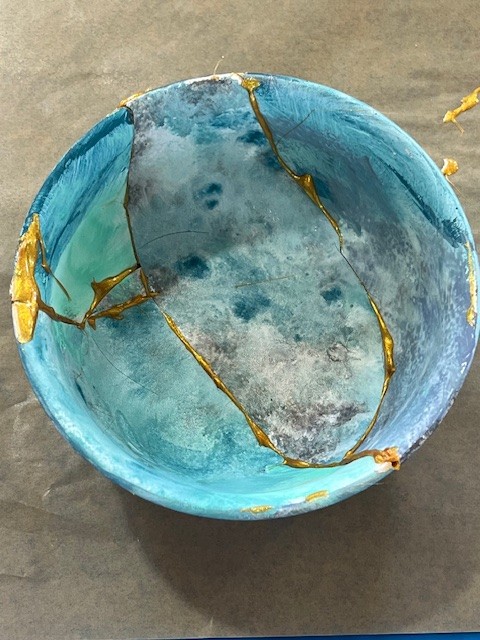 Kintsugi Workshop Led by Art Therapist Tara DeLuca at Lily & Marigold Home