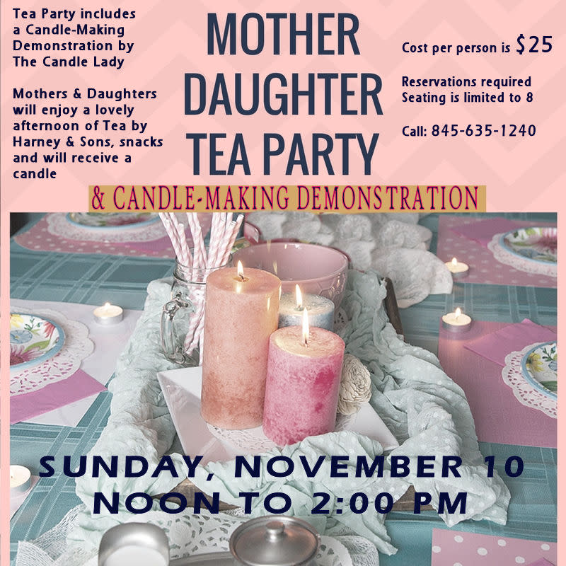 Mother Daughter Tea Party & Candle-Making Demonstration at Ye Olde Candle House Gift Shoppe