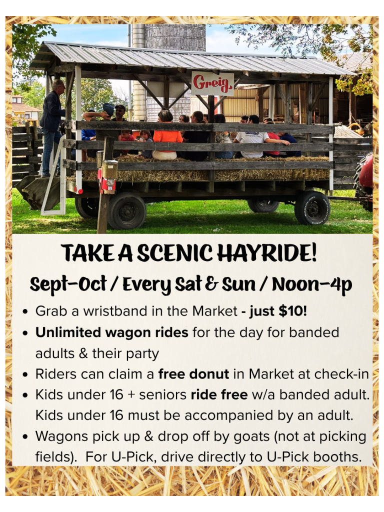 Hayrides at Greig Farm