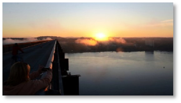 Sunrise Stroll at the Walkway Over the Hudson