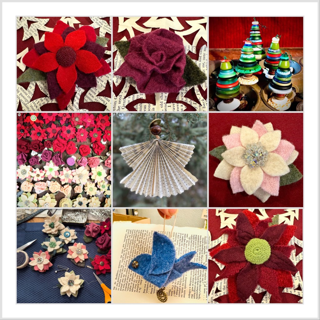 felt and paper crafts at the Hudson Valley Art Market