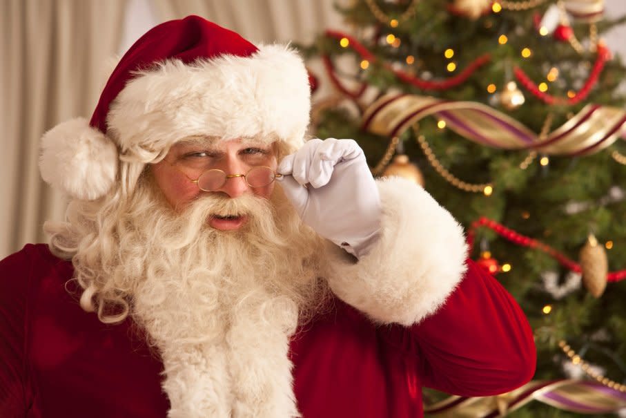Santa Arrives on the Walkway
