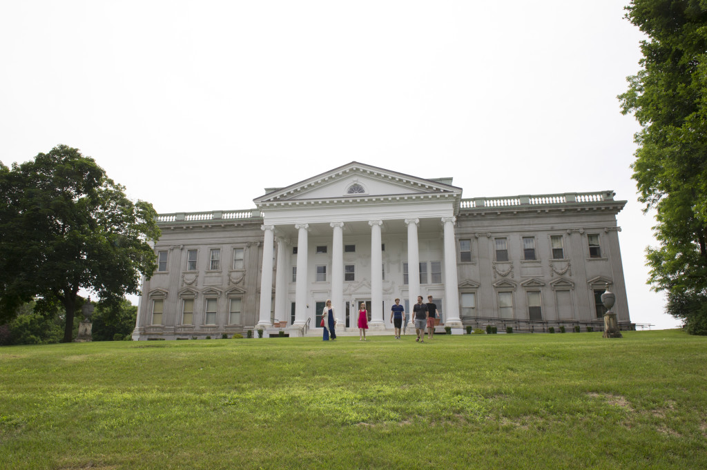Program on the Portico at Staatsburgh State Historical Site: A Guilded Age Village