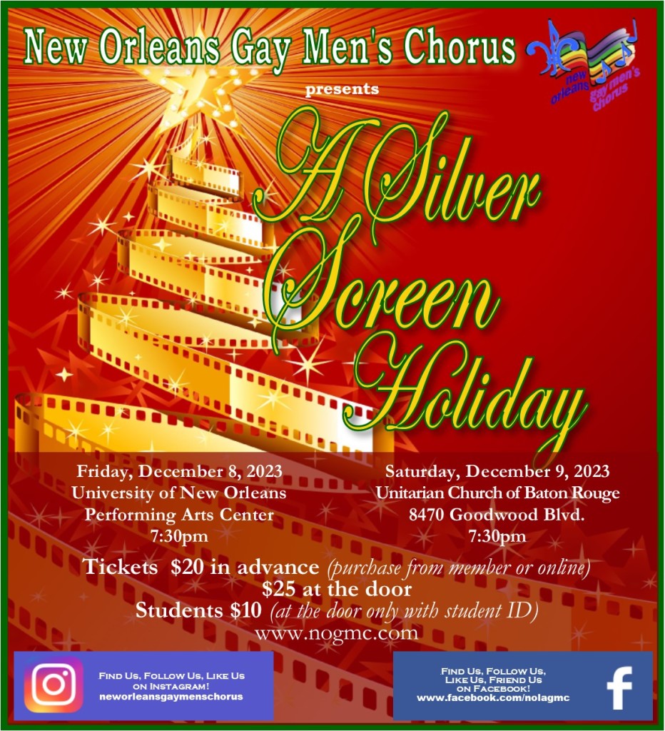 New Orleans Gay Men's Chorus Holiday Concert