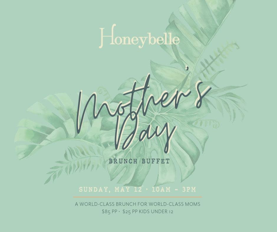 Foto do brunch do Dia das Mães no Honeybelle