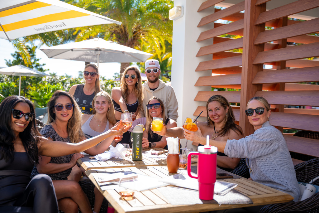 Foto vom Sonntagsbrunch am Pool