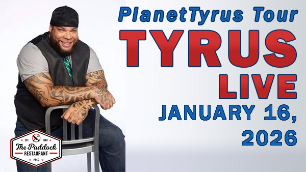 COMEDIAN TYRUS – LIVE IN THE PADDOCK photo
