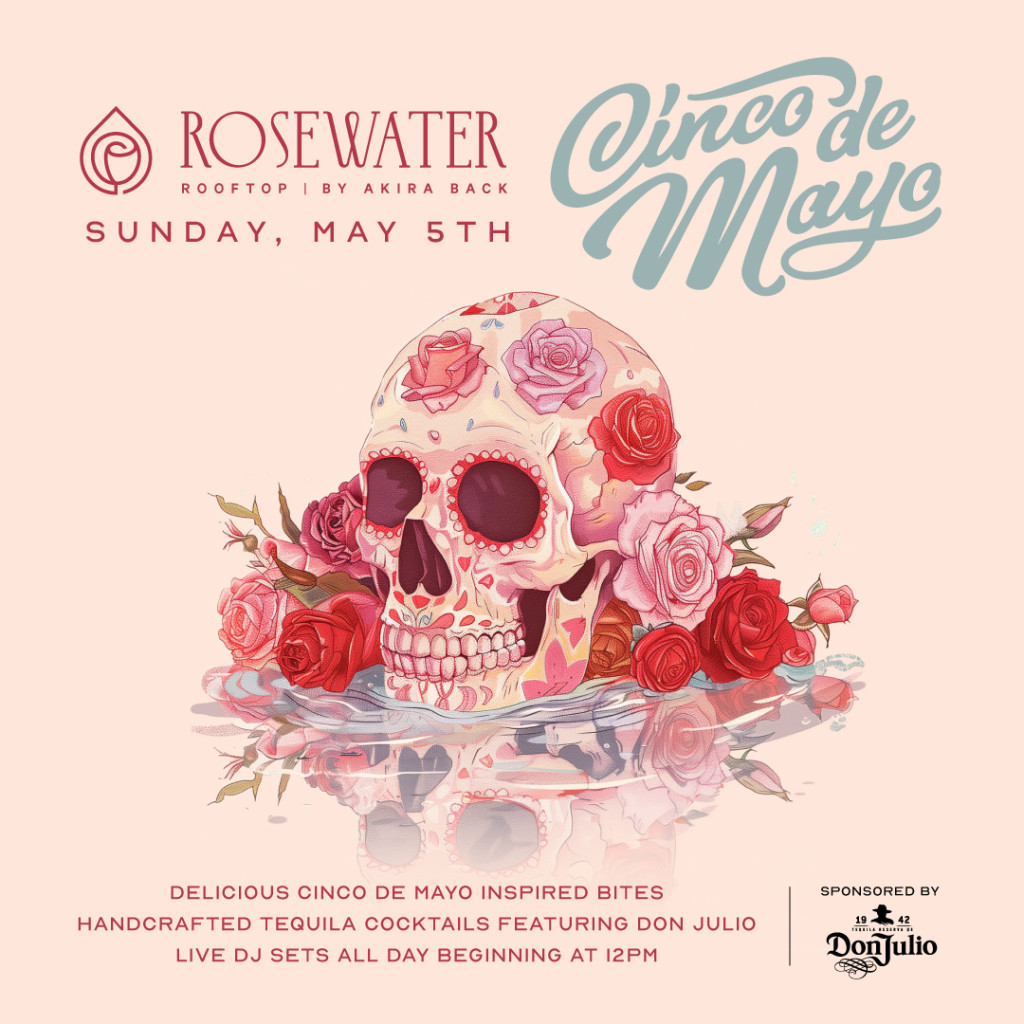 Photo du Cinco de Mayo sur le toit-terrasse du Rosewater