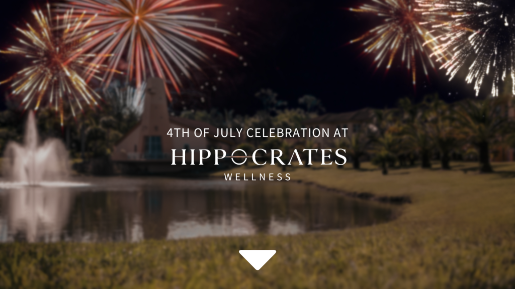 Foto de una celebración del 4 de julio con comida de origen vegetal en Hippocrates