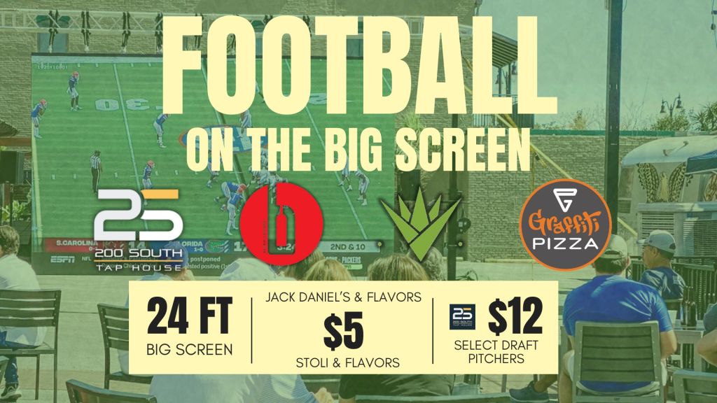 Football on the Big Screen Saturday & Sunday