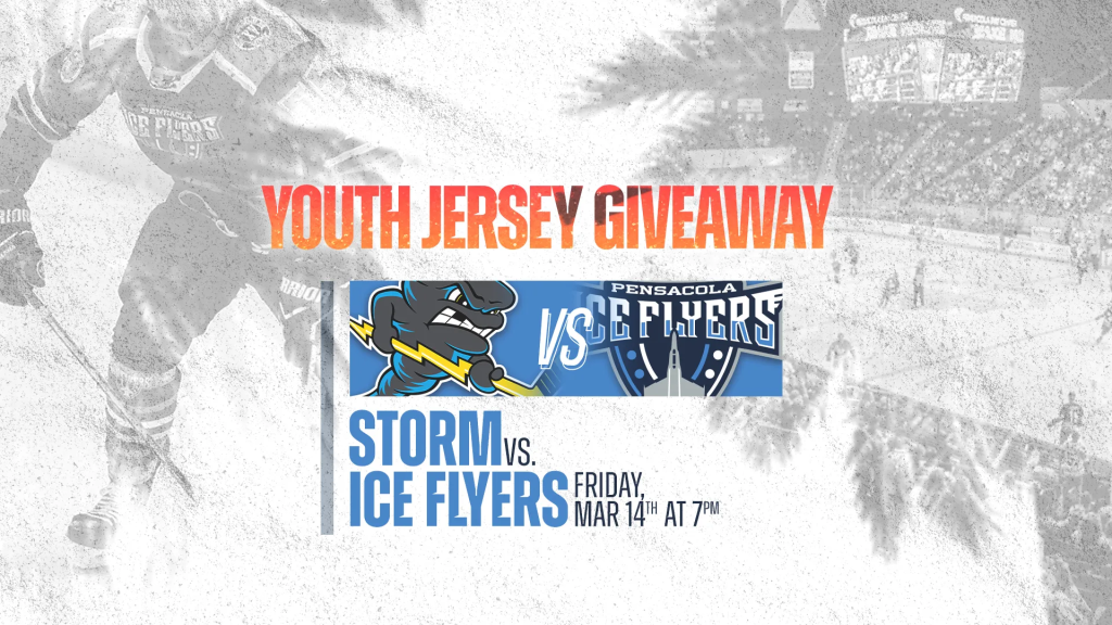 Youth Jersey Giveaway Night - Pensacola Ice Flyers vs Quad City Storm