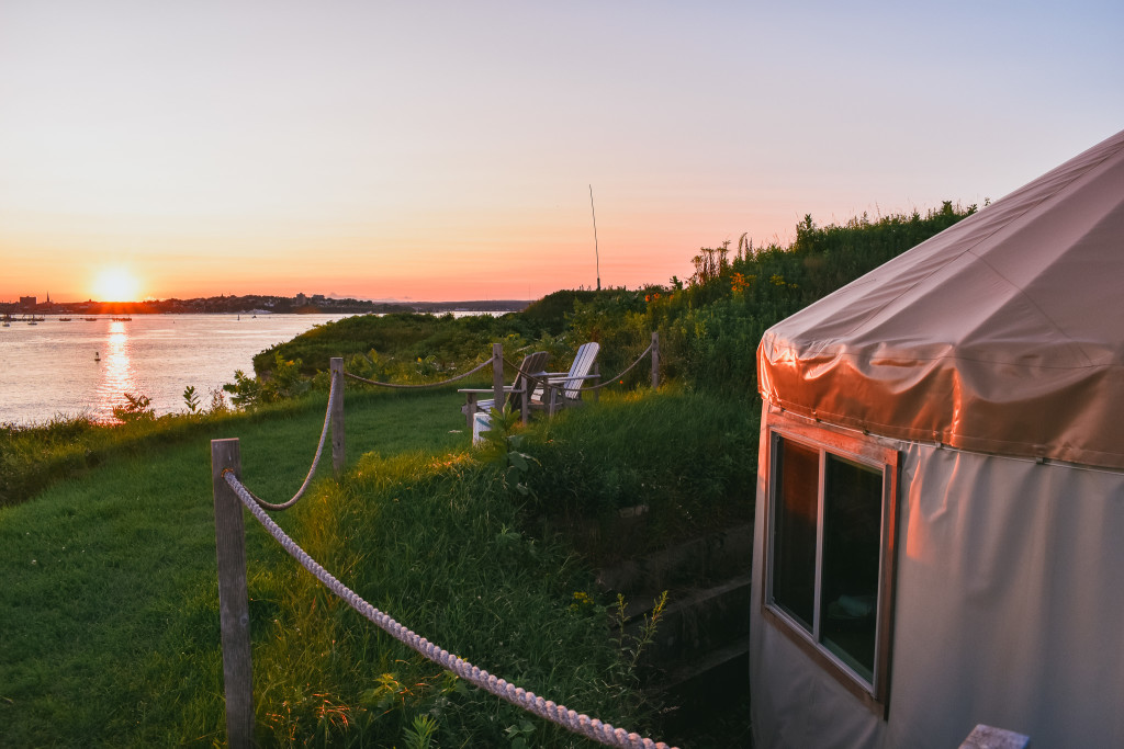 Yurt Exterior. Photo Credit: @journeys_and_jaunts