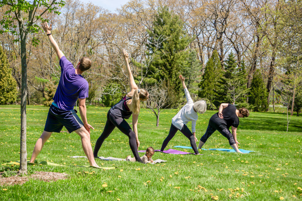 Yoga in the Park. Photo Credit: Peter G. Morneau