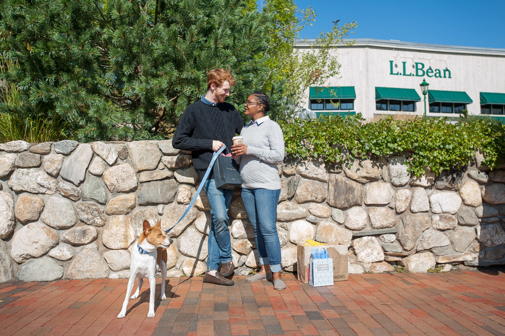 Couple Shopping in Freeport. Photo Credit: Visit Freeport