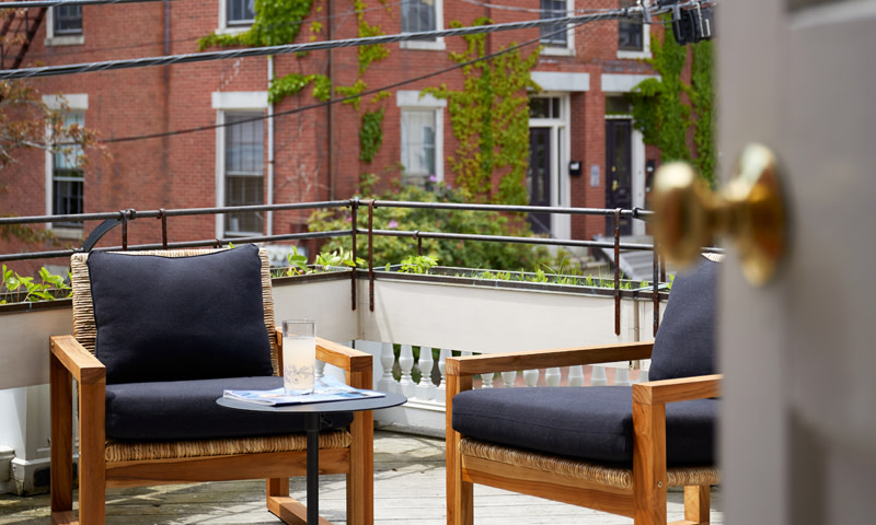 Outdoor Seating. Photo Credit: Read McKendree