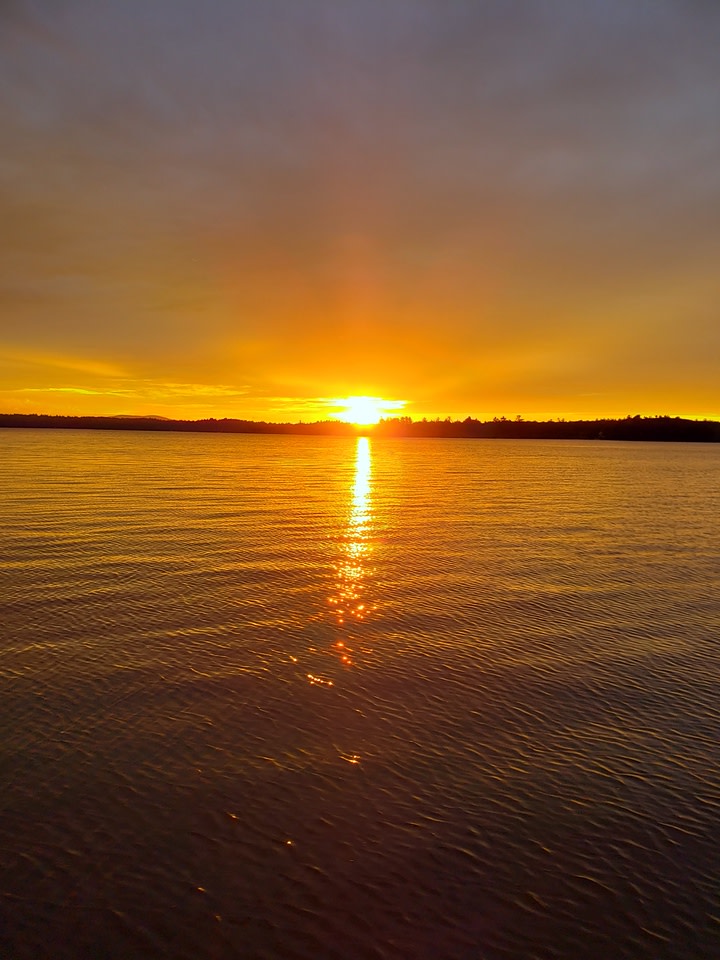 Sunset. Photo Credit: Sebago Lake Cruises