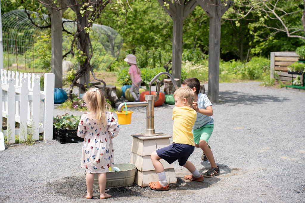 Kids Playing. Photo Credit: Coastal Maine Botanical Gardens