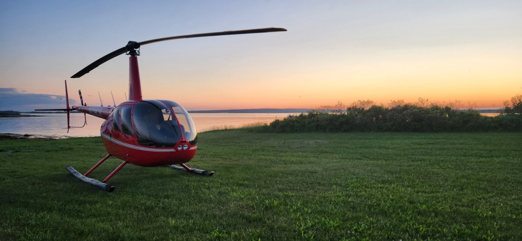 Helicopter. Photo Credit: Pine Tree Helicopters
