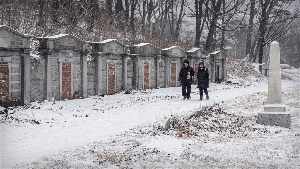 Western Cemetery in the winter. Photo Credit: Bill Shumaker