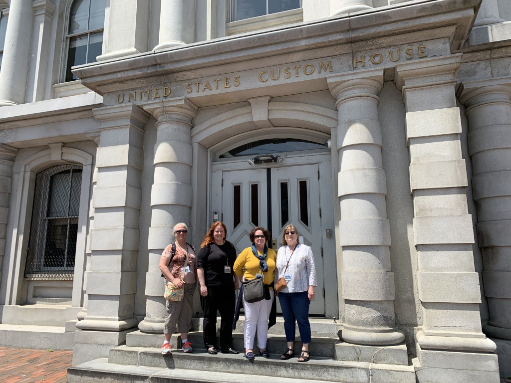 Tour Group at Custom House. Photo Credit: Maine Day Ventures