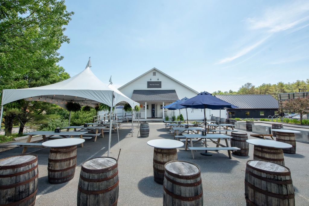 Outdoor Seating. Photo Credit: Maine Beer Company