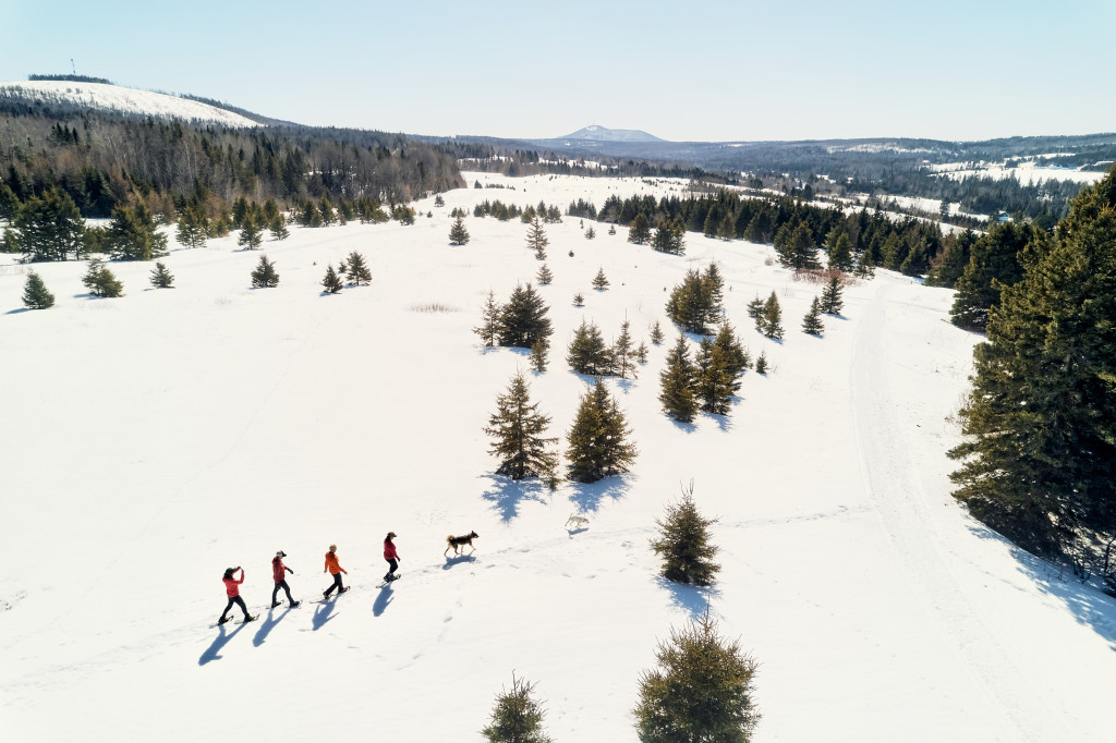 Snowshoeing. Photo Credit: Aroostook County Tourism
