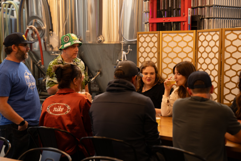 Group Beer Tasting. Photo Credit: Portland Explorer