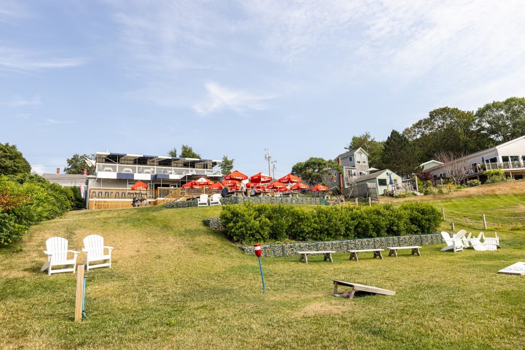Outdoor Seating and Lawn. Photo Credit: Island Lobster Company