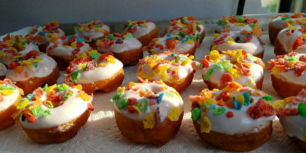 Fruity Pebbles Donuts. Photo Credit: The Eighty8 Donut Cafe