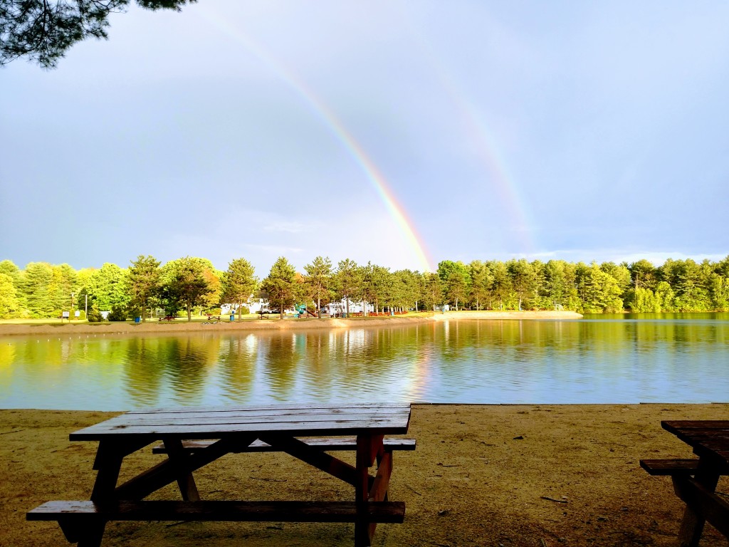 Rainbow at Wassamki Springs. Photo Credit: Wassamki Springs