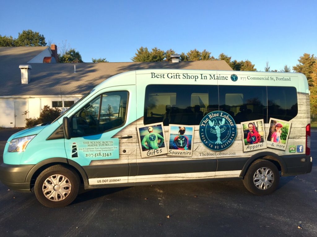 Van. Photo Credit: The Scenic Route Maine Tours