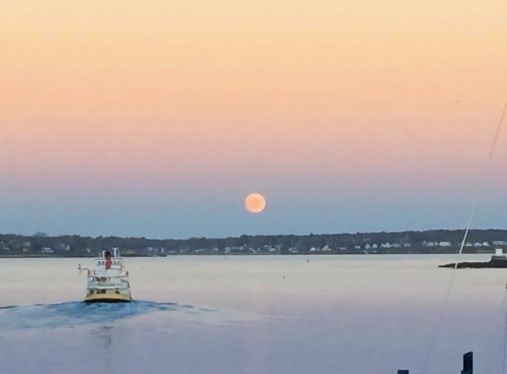 Sunset from Peaks Island. Photo Provided by Wander Audio Tours