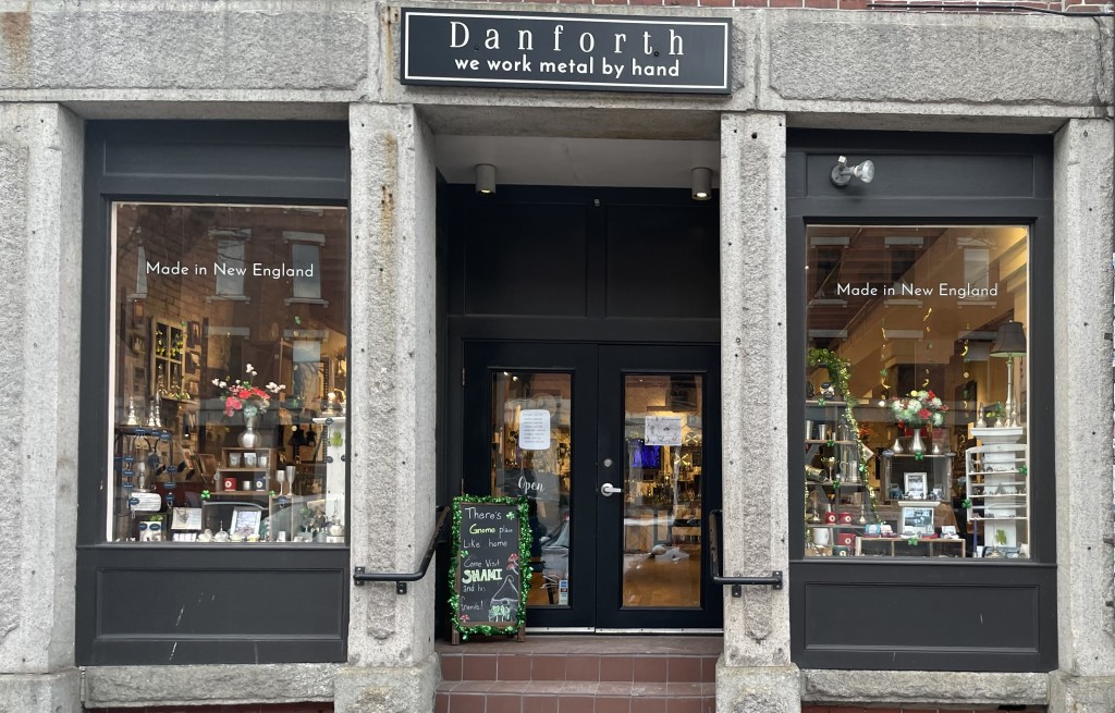 Storefront. Photo Credit: Danforth Pewter