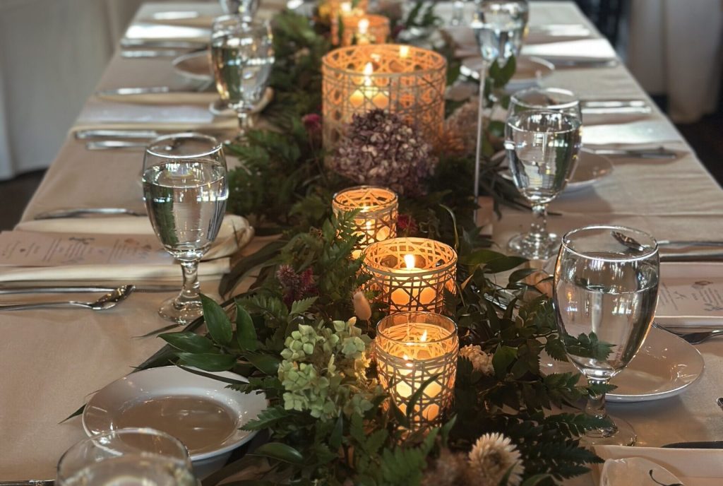 Event Table. Photo Credit: Boone's Fish House & Oyster Room