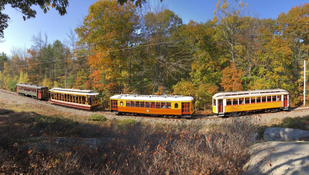 Trolleys. Photo Credit: Seashore Trolley Museum