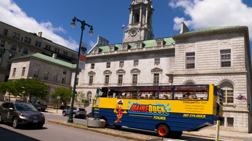 Duck Boat Downtown. Photo Credit: Quack N' Cruise