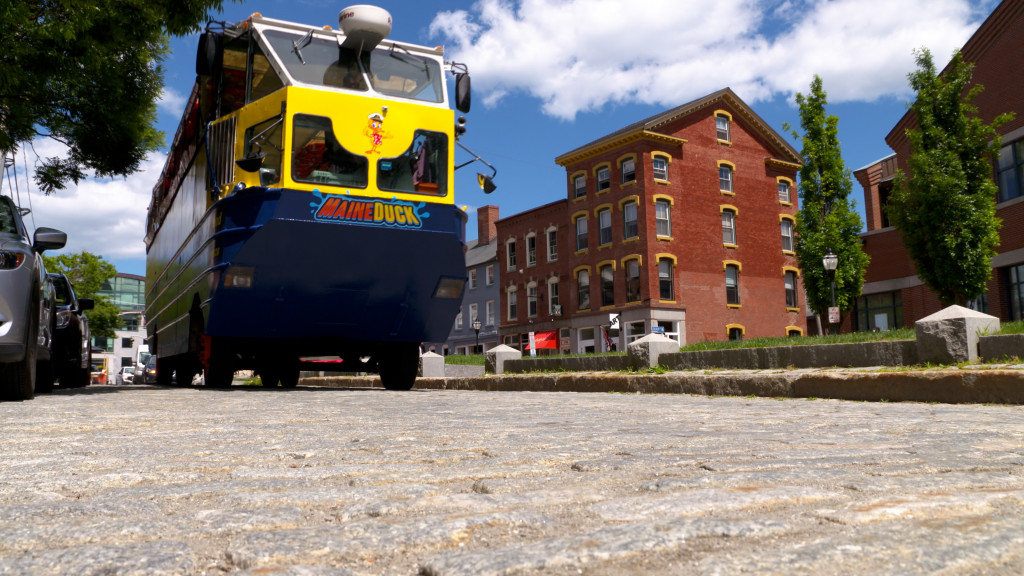 Bus Touring the Old Port. Photo Credit: Quack N' Cruise
