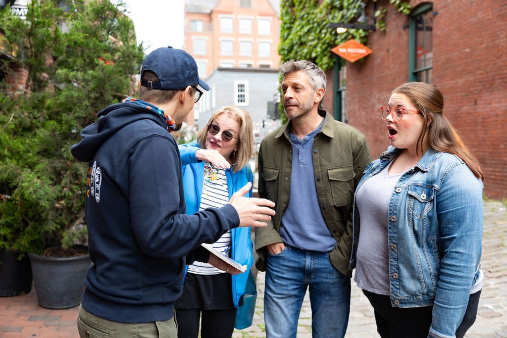 Tour on Wharf Street. Photo Credit: Hannah Daly